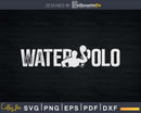 Water Polo Player Sports Vintage svg png printable cutting