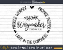 Waymaker Christian Quote Bible verse svg png cricut cutting