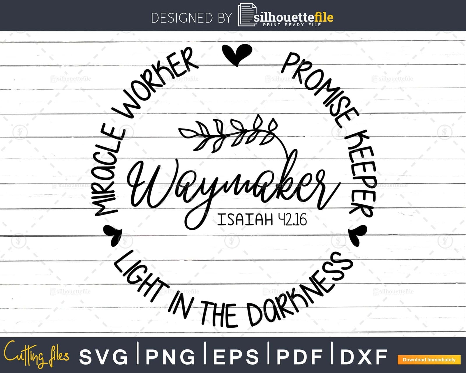 Waymaker Christian Quote Bible verse svg png cricut cutting ...