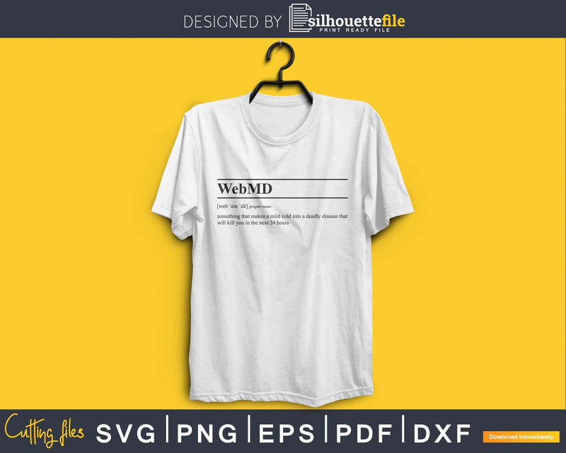 WebMD definition svg printable file