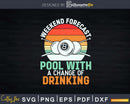 Weekend Forecast Pool With A Chance Of Drinking Svg Png