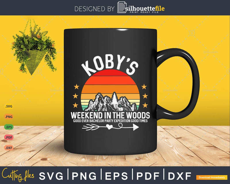 Weekend In The Woods Camping Bachelor Party Personalized