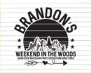 Weekend In The Woods Camping Bachelor Party Svg Png T-shirt