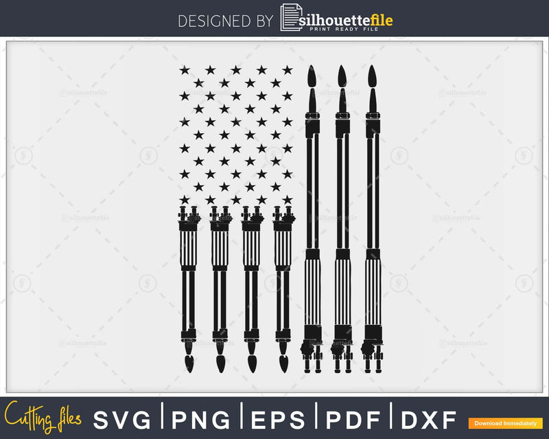 Welder USA Flag svg png exf digital cut design file