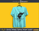 West Virginia WV Roots Home Native Map svg cricut cut