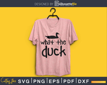 What the duck hunting svg png digital cutting files