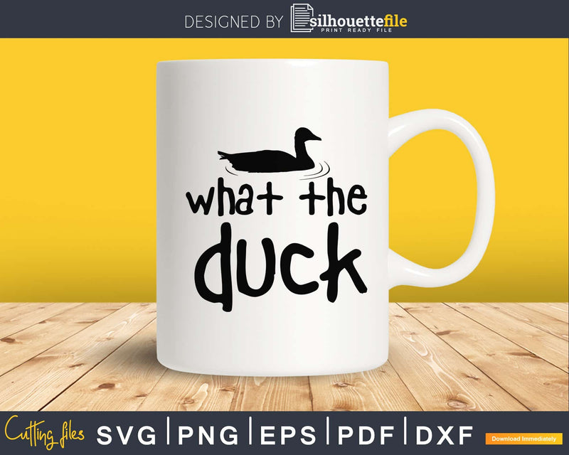 What the duck hunting svg png digital cutting files