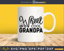 Wheel Cool Grandpa Cute Family Bicycle Riding svg cutting