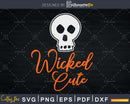Wicked Cute Halloween Sugar Skull Svg Cut Files