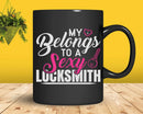 Wife Girlfriend My Heart Belongs To Locksmith Svg Png