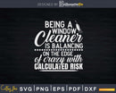 Window Cleaner Balancing Funny Cleaning Png Dxf Svg Files