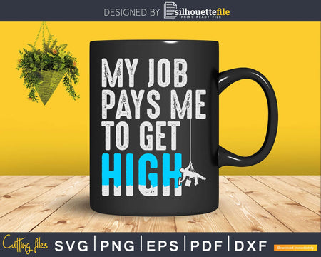 Window Washer Cleaner My Job Pays me to Get High Shirt Svg