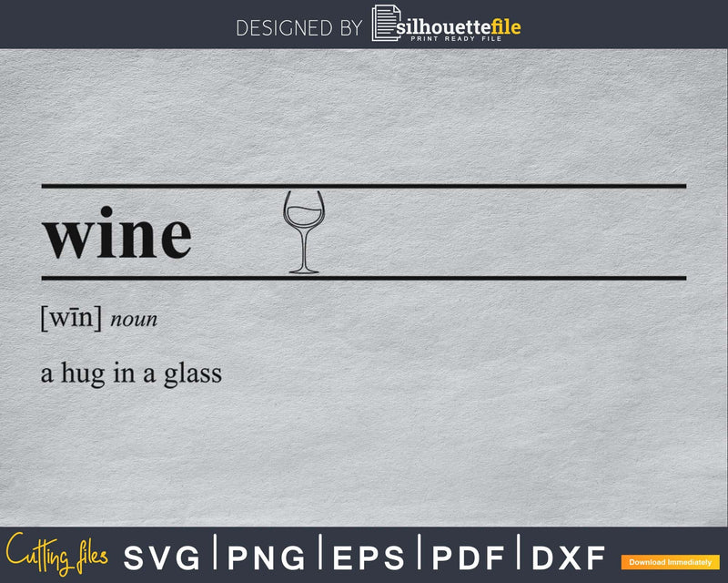 Wine definition svg printable file