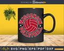 Wisconsin Volleyball Classic Style svg design cut files