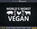 World’s Worst Vegan Funny BBQ Grill Masters Svg Shirt