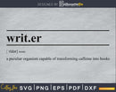 Writer definition svg printable file