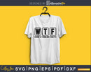WTF Who’s Turning Forty SVG Cricut print-ready file