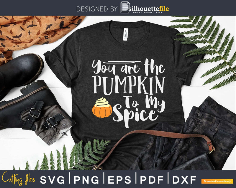 You are the Pumpkin to my Spice digital svg cut files