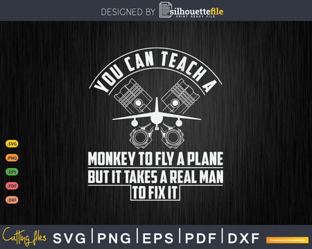 You Can Teach A Monkey To Fly Plane But It Takes Real Man