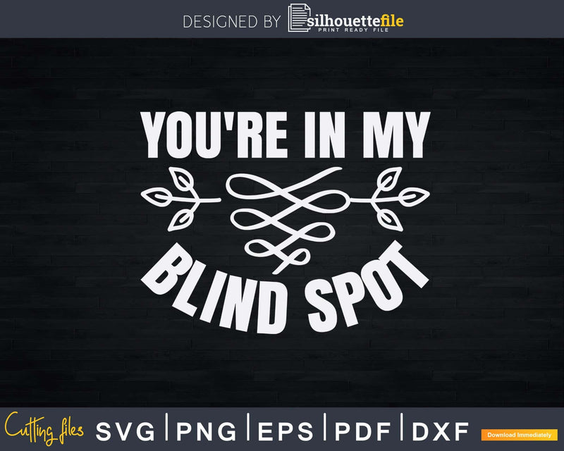 You’re In My Blind Spot People Person Gift Svg Png