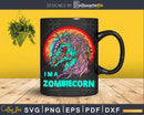 Zombie Unicorn tshirt Funny Zombiecorn Halloween svg cut